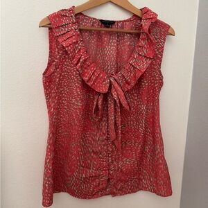 Banana Republic Sleeveless Ruffled Top Size M 5 x $25